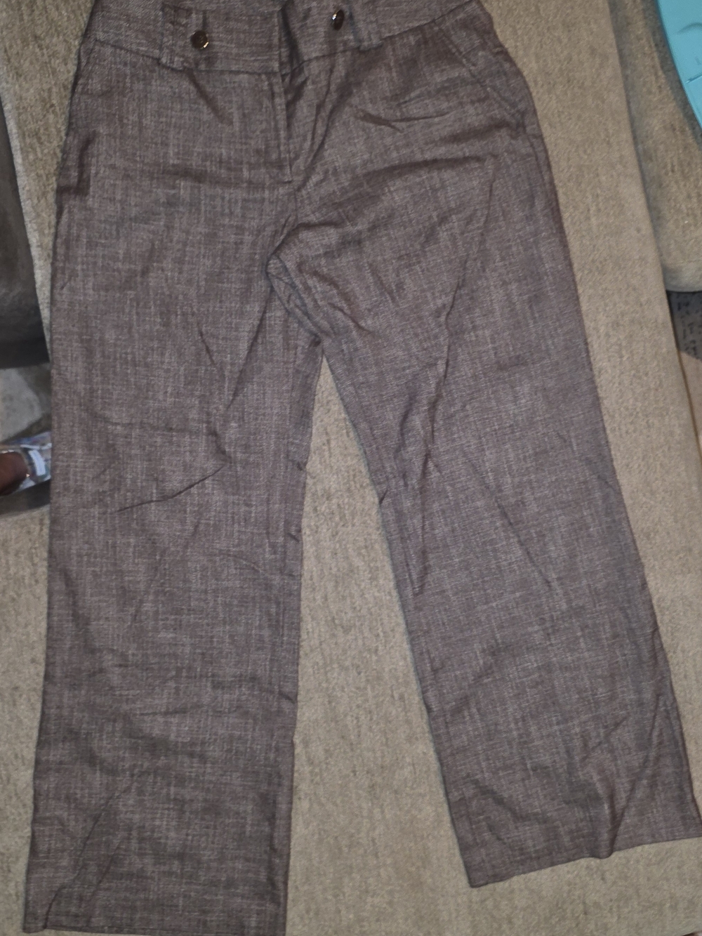 Apt.9 Women's Wide Leg Dress Pants in Brown With White Specks Size 12